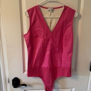 Sedge Pink V-Neck Bodysuit